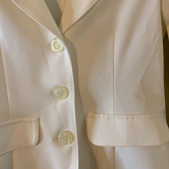 A-List By Wrapper Cream Jacket Size 3 Really Pretty Used - Picture 4 of 4